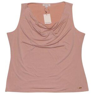 Calvin Klein Women's Sleeveless Blush Shirt SR5CM63A NWT Size XL